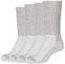 Camano Unisex Diabetikersocken 4er Pack 39/42 light grey melange