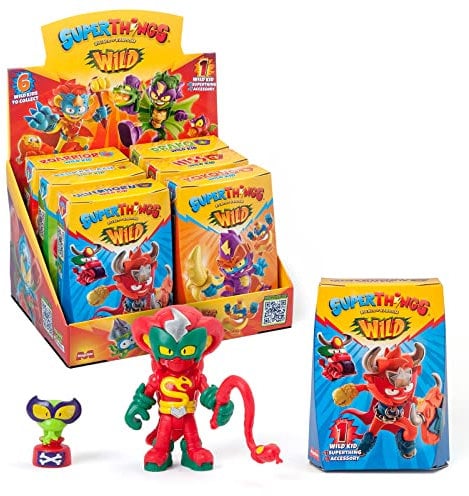 SUPERTHINGS RIVALS OF KABOOM - SUPERTHINGS Wild Kids - Komplette Sammlung der 6. Kazoom Kids mit Tiermächten. Kommt mit 1 SuperThing Wild und 1 Kampfzubehör