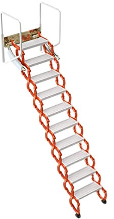 robust Dachbodenleitern Klappbare Dachbodentreppe im Freien, unsichtbare Dachbodenleiter für Dachbodenhäuser, Teleskopleiter, Scharnier, Dachboden, Teleskopleiter klassisch