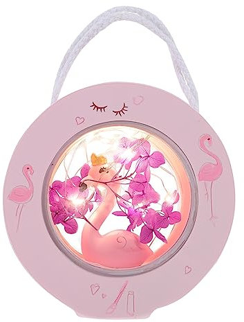 OSALADI Flamant étoile lumineuse lampe de chevet flamant rose veilleuse pour enfants lampe de bureau lampes de bureau veilleuse flamant rose lumière flamant rose mignonne ornements résine