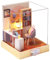 Cute Room 3D-Puzzle DIY Holz Miniaturhaus Modellbausatz Puppenhaus Mini Arbeitsecke
