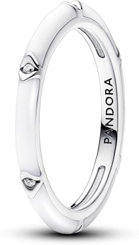 PANDORA Sterling silver Enamel Cubic Zirconia White 193089C01-64