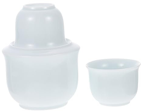 Zerodeko Ceramic Wine for Home Use Warm Kettle and Cups for Winter Mulled Wine Occasions Liquor Warmer Made of Material