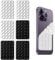 FunnAura 6PCS Double Suction Phone Case for Iphone and Android Cellphones, Silicone Smartphone Sticky Pad Grip Black