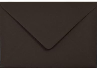 Netuno 25 farbige Briefumschläge Braun DIN B6 12,5 x 17,5 cm 120g Materica Pitch bunte Umschläge edel hochwertig Briefhüllen Naturpapier ökologische Kuverts elegant für Einladungen Hochzeit