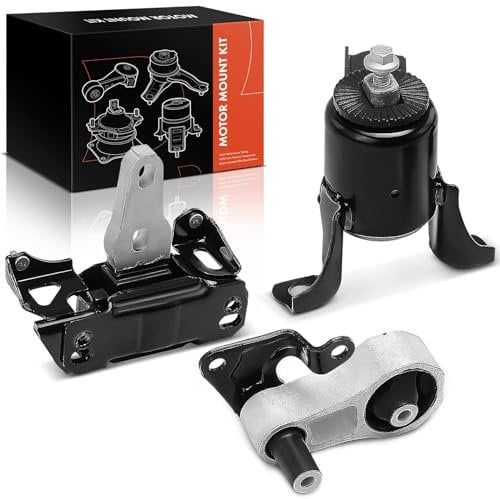 Frankberg 1x Motorlager + 1x Getriebelager + 1x Drehmomentstützlager Vorne Hinten Schaltgetriebe Kompatibel mit Fiesta VI CB1 CCN 1.6L 2010-2017 Replace# D65139060C