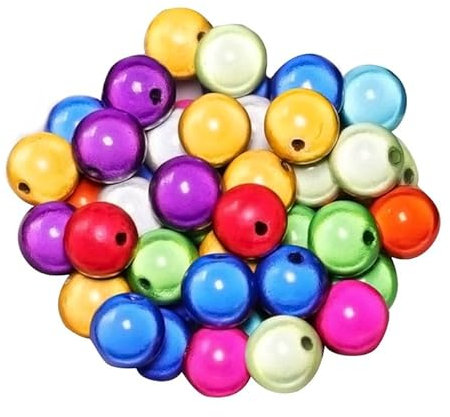GUTERTOP 40 Stück 14mm Magic Pearls Armband, 3D Illusion Magic Perlen Acrylperlen für DIY Schmuck (Mischfarbe)