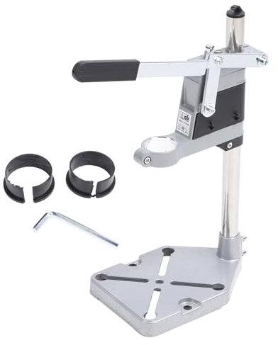 Mavaol Heavy Duty Drill Press Stand, Adjustable 25mm Steel Column, Cast Iron Base, Multi Functional for Home Workshop, Accuracy Drilling, Grinding, Cutting