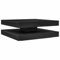 ULUYYUC Couchtisch Klein Beistelltisch Couch Sofa Tisch Kaffeetisch - Couchtisch 360-Grad Drehbar Schwarz Eichen-Optik 90x90x34,5 cm für Küche Esszimmer Wohnzimmer Sitzecke