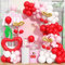 Froova Cherry Balloon Garland Arch Kit, 115pcs Red and Pastel Pink White Metallic Gold Long Latex Balloons for Birthday Baby Shower Wedding Valentines Day Anniversary Cherry on Top Party Decorations