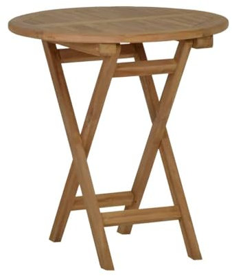 MiaMöbel Gartentisch 70x75x70 cm Gartenmöbel Outdoor Modern Massivholz Teak Honig