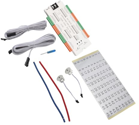 Wakects Sensor de movimiento Kit de controlador de luz de escalera LED, para escaleras, con material ABS ignífugo, control de iluminación automático
