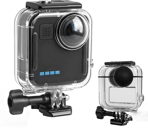 FiTSTILL Waterproof Case for Go Pro MAX 360 (2025) | 40M Touch Screen Underwater Protective Case with Stand and Accessories Kit (Not for MAX 2019 & MAX 2)