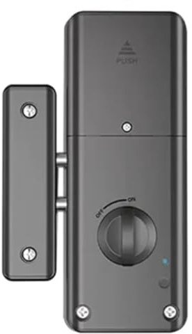 Solimery Cerradura con Tarjeta IC Inteligente Tuya App para Puerta de Madera Cerradura Bluetooth Cerradura ElectróNica Sin Taladro InstalacióN Oculta en Interiores
