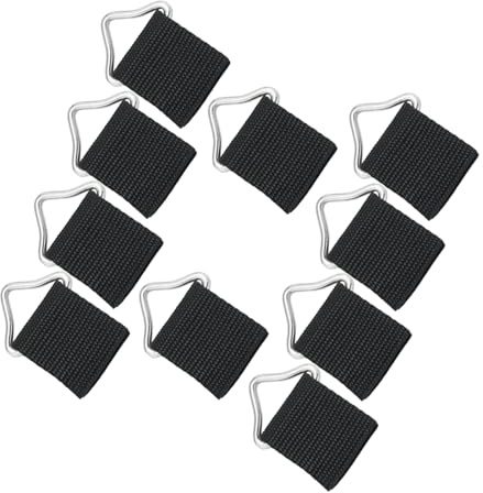 ABOOFAN 10 Sätze Trampolin Dreieck ringschnallen Ersatzteile mit Gurtband Langlebig und Robust Kinderfreundlich zur Befestigung von Trampolinmatten für Sicheren Outdoor spaß