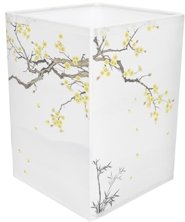 Kisangel Abat-jour Protection et Décoration Moderne en Tissu et Fer Carré pour Lampe de Salon pour Chambre D'garçon et Filles ou Séjour Lumineux