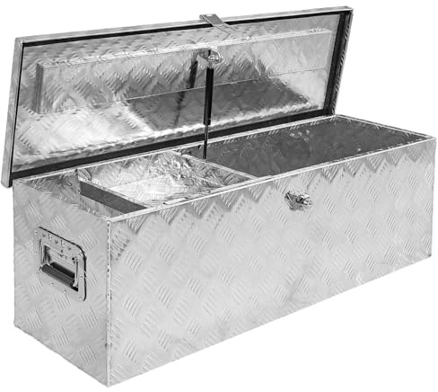 Trucky Set Truckbox D100 + Einhängefach Werkzeugbox Werkzeugkiste Anhängerbox Alubox Aluminium Box Einsatzkasten Einsatz Schale Organizer