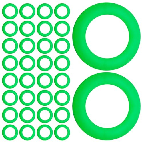 50 Stück Grüne Leuchtende Pfahlringe für Campingzeltzubehör