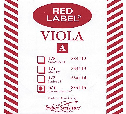 Super Sensitive Viola Strings (4115), 12, 13, 14, 15, 15.5, 16, 16.5