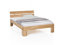 WOODLIVE DESIGN BY NATURE Massivholz-Bett Nano 160 x 200 cm aus Kernbuche, Doppelbett, als Ehebett verwendbar, inkl. Rückenlehne, 1 Bett á 160 x 200 cm