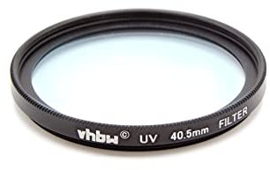 vhbw Universal UV Filter für Kamera Objektive mit 40,5mm Filtergewinde - UV Schutzfilter, Schwarz