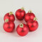 Weihnachtsbaumkugeln, 6er Set, Ø 5 cm, matt, rot