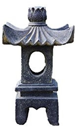Große Pagode, 70 cm hoch, Laterne aus Steinguss, Frostfest, zur Gartengestaltung