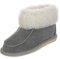 Hollert Damen & Herren Lammfell Hausschuhe ZUGSPITZE GRAU 100% Merino Schaffell für Wohlgefühl - warm, atmungsaktiv Schuhgröße EUR 43