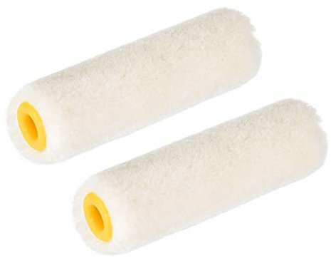 sourcing map Paint Roller Cover 3 Inch 75mm Mini Wool Brush for Household Wall Painting Treatment 2pcs