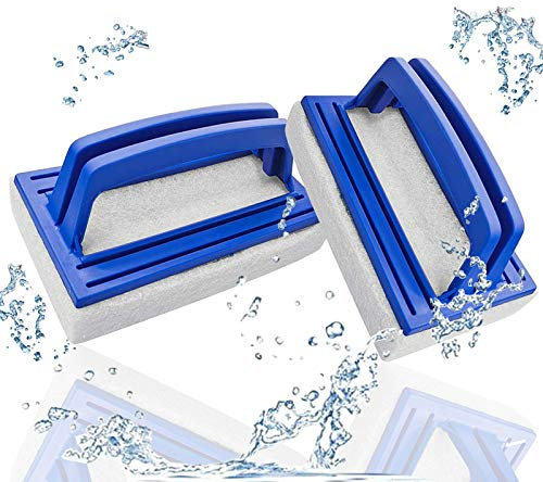 Wohlstand 2 Piezas de Cepillos de Esponja para Piscina Piscina Cepillo de Pared de Limpieza Cepillo para Piscina Herramientas de Limpieza para Fregadora de Líneas de Flotación Spas Jacuzzis Peceras