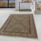 HomebyHome Vintage Teppich 120 x 170 cm Orientalischer Teppich Kurzflor - Orient Teppich Beige für Wohnzimmer, Esszimmer, Flur und Schlafzimmer - Klassicher Teppich mit Oeko-TEX