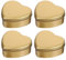 TOPBATHY 4Pcs Heart-shaped Candy Storage Boxes Box for Sweets Portable and Design for Cookies and Small Household Items