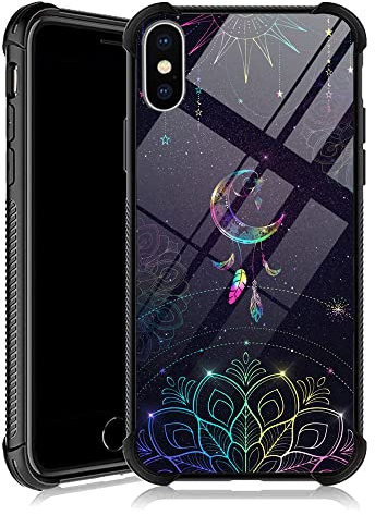 DJSOK Case Compatible with iPhone Xs Max Case, Nebula Moon and Sun Case for iPhone Xs Max Cases for Men Women Fans,Design Pattern Back Bumper Shockproof Anti Scratch Reinforced Corners Soft TPU Case