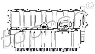 TOPRAN Coppa olio 112323
