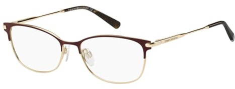 Tommy Hilfiger Brille TH 1958 Größe 53-16 mm Matte Burgundy Gold