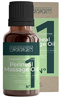 Generation Mama Perineal Massage Oil - 100% Natural - Made in The UK - Perineum Oil for Use in Pregnancy Labour Preparation - Prevent Tears During Childbirth and Episiotomy - Pre-Birth Essentials