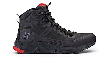 RevolutionRace Herren Phantom Trail Mid Waterproof Hiking Boots, Wasserdicht Wanderschuhe Herren für alle Outdoor-Aktivitäten, Black, 45