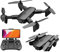 LUXWALLET SG ProX5 RC Drone Quadricottero con Completo HD Telecamera, VR Occhiali e Vettore Caso, 30km/h-200 Metro Distanza, Nero