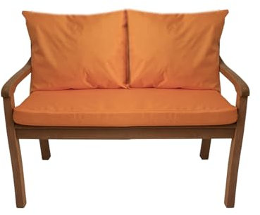 Bankauflage für Gartenbank- Polsterauflage für & Hollywoodschaukel-Gartenschaukel Kissen-hollywoodschaukel Kissen-bankkissen Outdoor (120 x 60 x 50 cm, Orange)