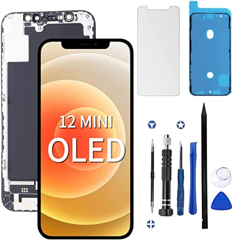 ZOETEC For iPhone 12 Mini Screen Replacement OLED (Not LCD) Touch Display Digitizer Assembly with Repair Kits