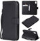 SATURCASE Coque pour Apple iPhone XR, Classique PU Cuir Magnétique Flip Portefeuille Support Porte-Carte Protecteur Housse Étui avec Dragonne pour Apple iPhone XR (XD-Noir)