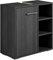 Badezimmer Badmöbel Neptunes 60cm Schwarz Holz - Unterschrank Badmöbelset Badschrank Schrank Waschbeckenunterschrank