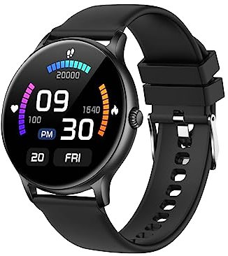 Trevi T-FIT 230 CALL Orologio Smart con Funzione Chiamata Bluetooth, Controllo Allenamento Fisico e Stato Benessere, Monitoraggio del Sonno, Grande Display Full Touch, Nero
