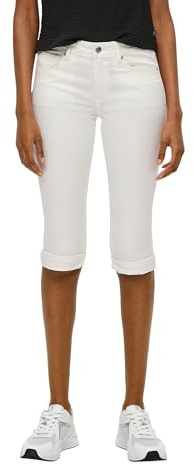 QS Damen 2144124 Capri Denim Slim Fit, Creme 0200, 34