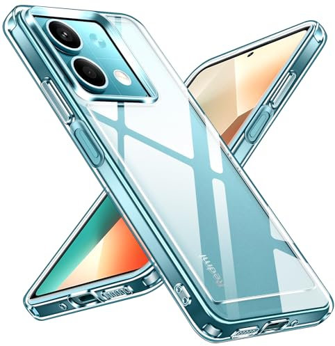 iVoler Anti Ingiallimento Chiaro Cover per Xiaomi Redmi Note 13 5G (Non per Redmi Note 13 4G), [Antiurto di Grado Militare] Trasparente Sottile Anti Graffio Custodia Case