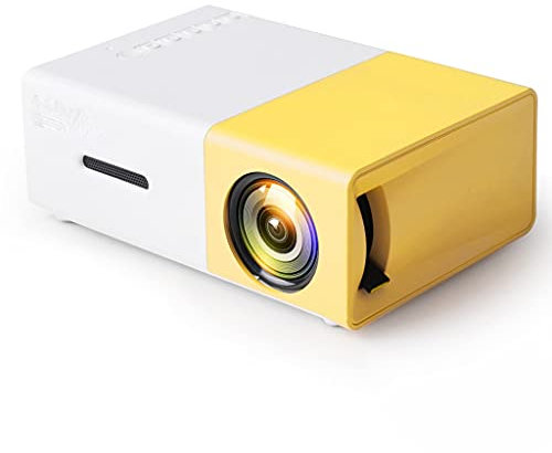 WolFum YADECL Portable LED Mini Projector Home Theater Game Video Player SD Compatible USB Speaker YG-300 Child Beamer
