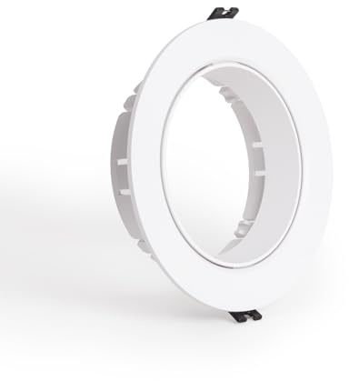 LEDKIA Downlight-Ring Einbau Rund Schwenkbar für GU10 AR111 LED-Glühbirne S