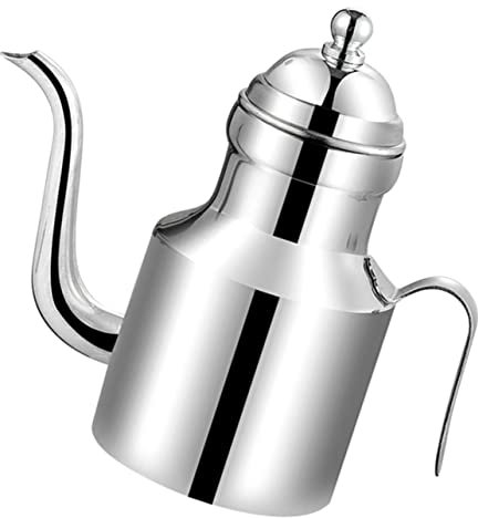 OUNONA Edelstahl Ölbehälter Mit Deckel Edelstahl Ölkanne Für Küchenölaufbewahrung Rostfrei Korrosionsbeständig Multifunktional Als Fettbehälter Und Küchenzubehör Unzen Fassungsvermögen