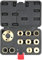 11pcs Guide Boccole Modelli Fresatrice Ottone Precisione, Kit Adattatori Dadi Bloccaggio Guida Boccole, Adatto a Tutte Basi Secondarie per Fresatrici Stile Cavo Porter 5/16 a 1 Pollice, Valigia Nera