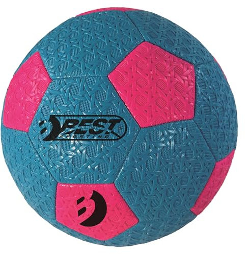 BEST SPORTING Freizeitball Größe 5 – Robuster Kunststoffball für Outdoor & Indoor – Wetterfest & Abriebfest – Verschiedene Farbausführungen (Blau)